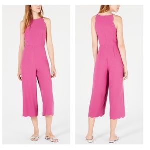 NWT Maison Jules Scalloped Halter Jumpsuit.